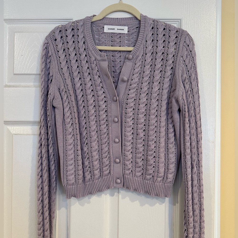 Samsoe Women's Purple Knit Sweater